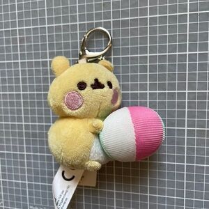 Cheek The Hamster with Beach Ball Pusheen and Friends Keychain Bag Charm